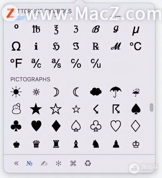 如何在Mac电脑中输入各种特殊字符(如何打电脑上的符号)