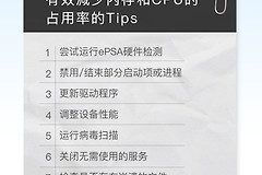 教你降低CPU与内存占用率(如何减少电脑内存)