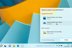 来看看Win11系统新的自动播放界面，是不是好看了很多？
