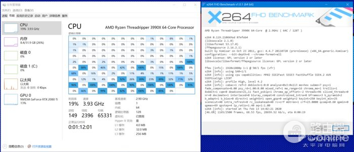 AMD 3990X首测：这64核把评测室的记录全破了
