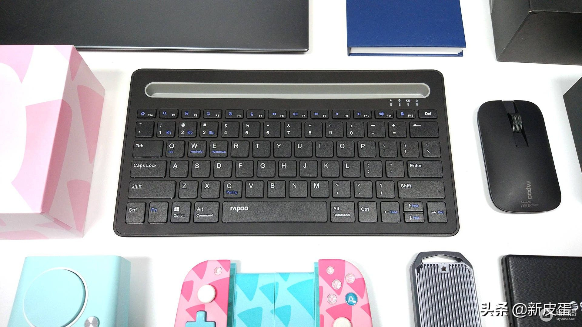 文艺小清新，自带平板支架的雷柏XK100键盘简评