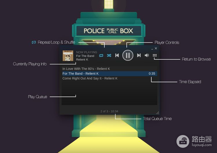 电脑桌面上怎么放歌(如何在Ubuntu桌面上使用Steam Music音乐播放器)