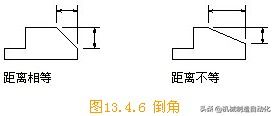 电脑机械制图倒角怎么画(机械制图基础:图形倒角)