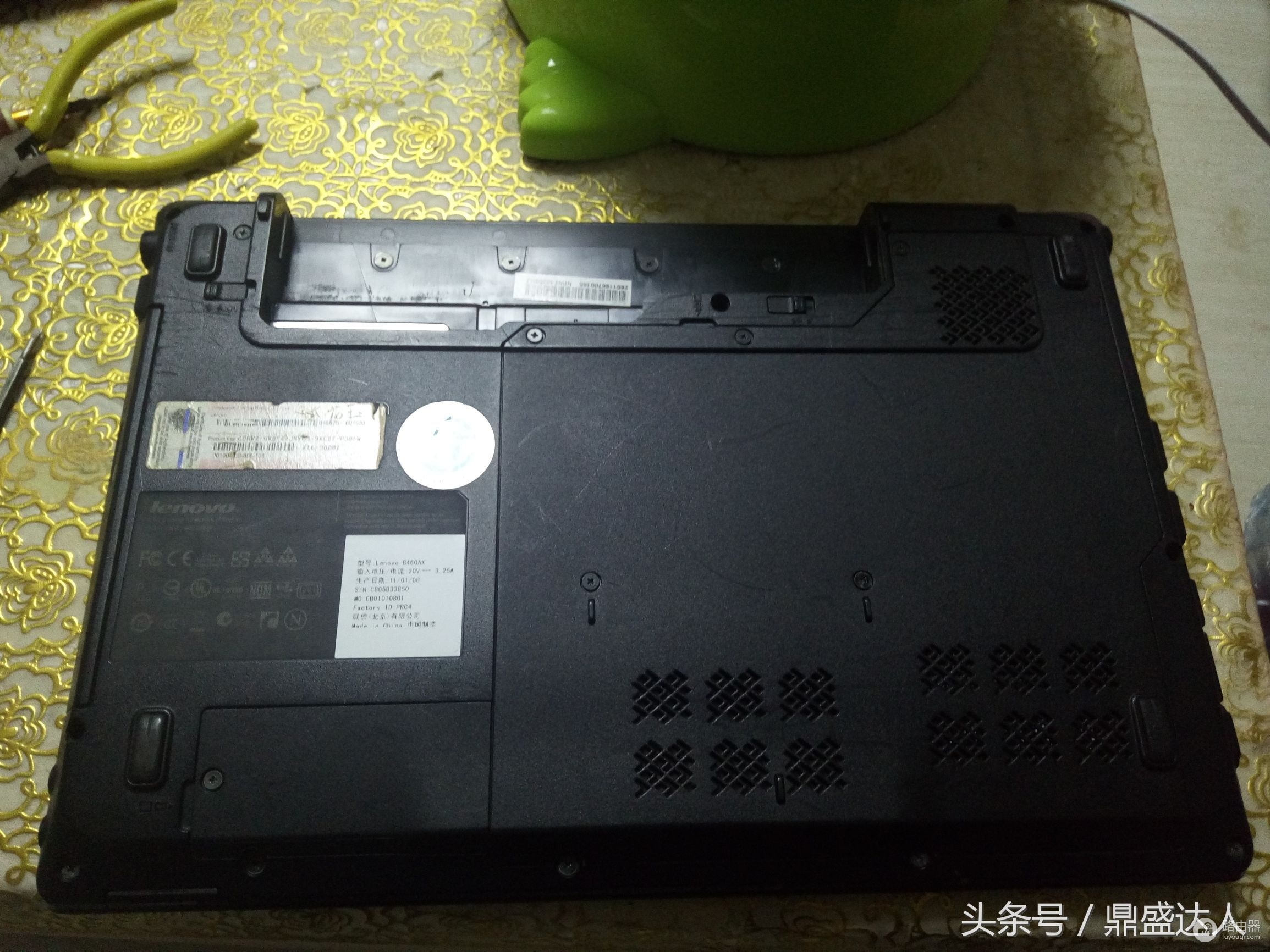 拆联想G460笔记本(老联想电脑怎么拆外壳开机)