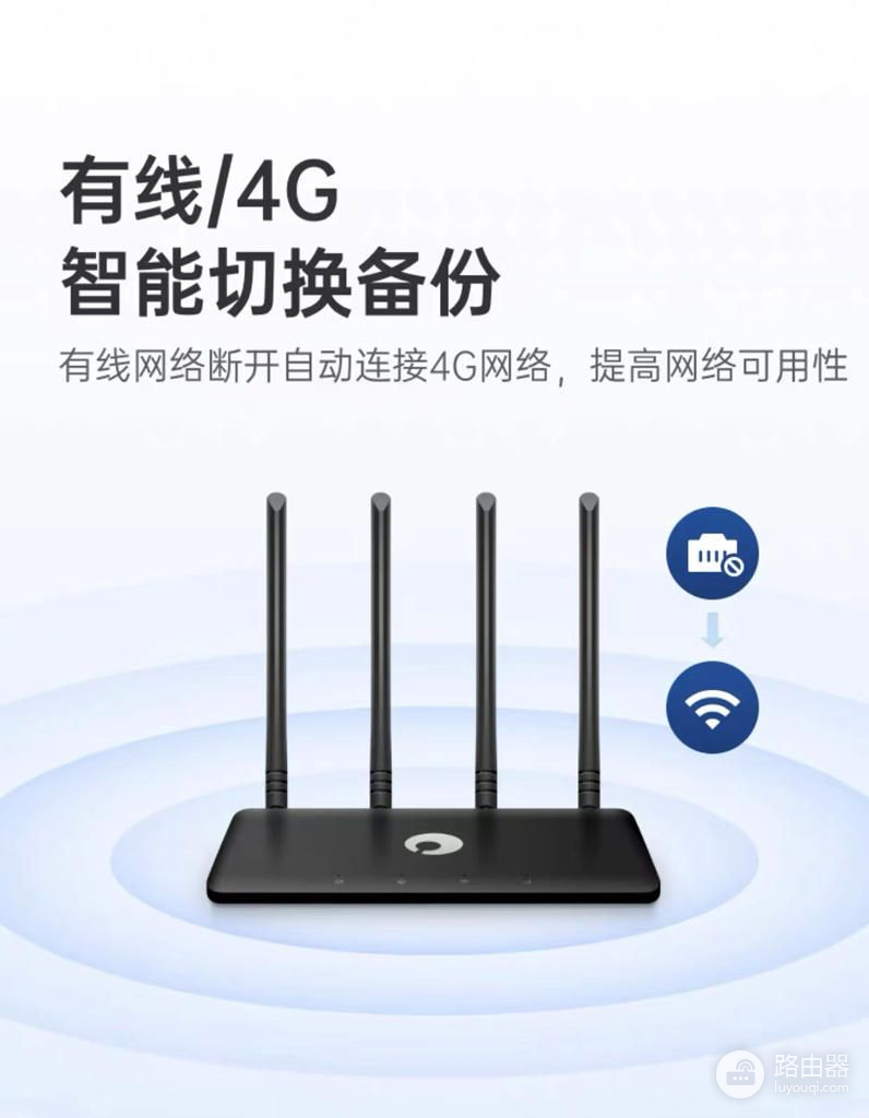 支持智能组网的路由器(WiFi＋4G完美组合，灵活实用方便，蒲公英4G智能组网路由器X4C)