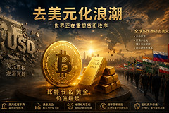 全球去美元化浪潮，比特币、黄金与替代结算机制的崛起