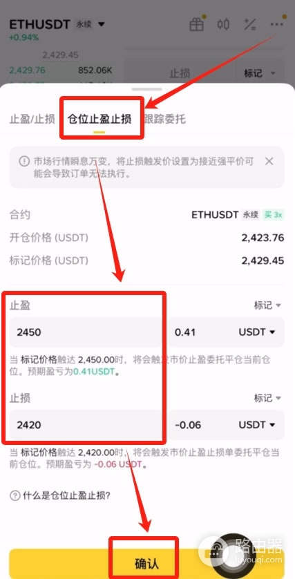 比安永续合约快速入门全流程,U本位合约止盈止损设置与实用技巧