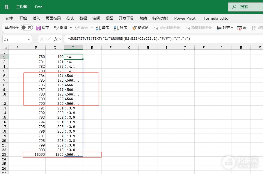 excel除法计算结果变日期数字？1:4格式报错解决方法