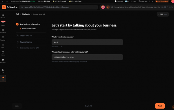 SoSoValue EXP Ads是什么？web3项目广告投放保姆级指南