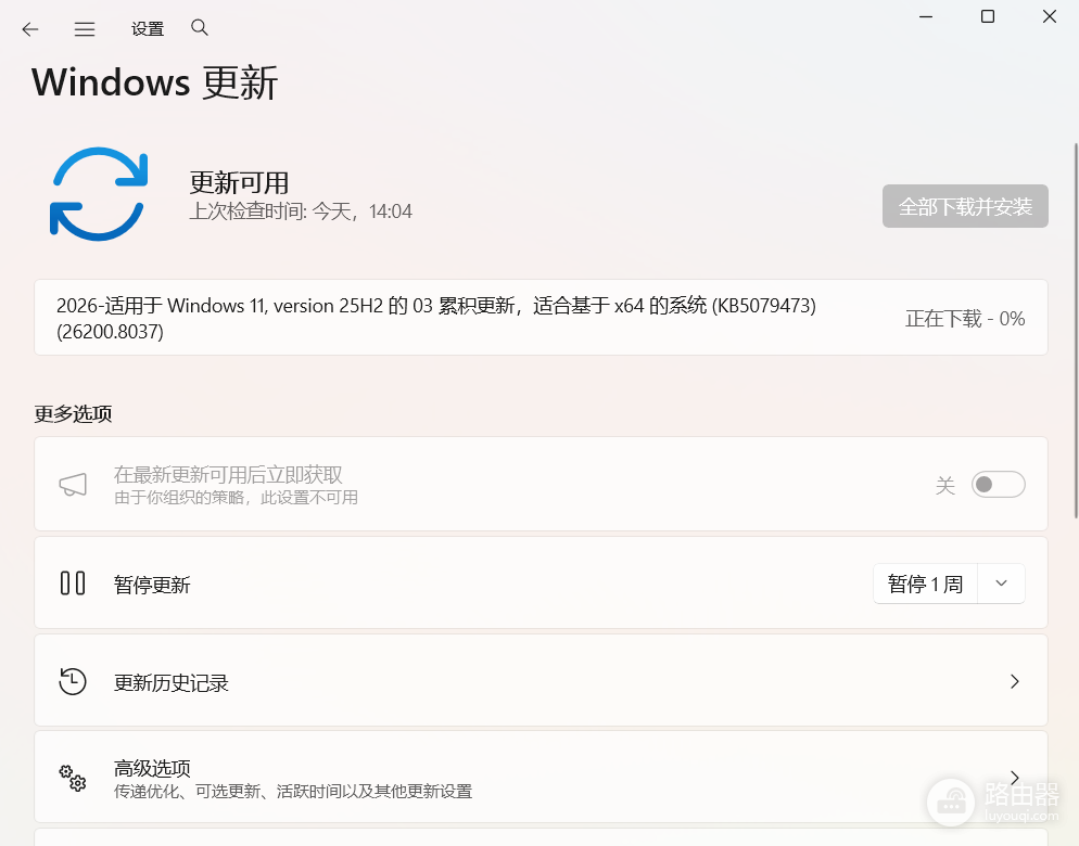 Server 2019 WSUS更新下载进度卡在0%怎么办?补丁分发失效修复方法