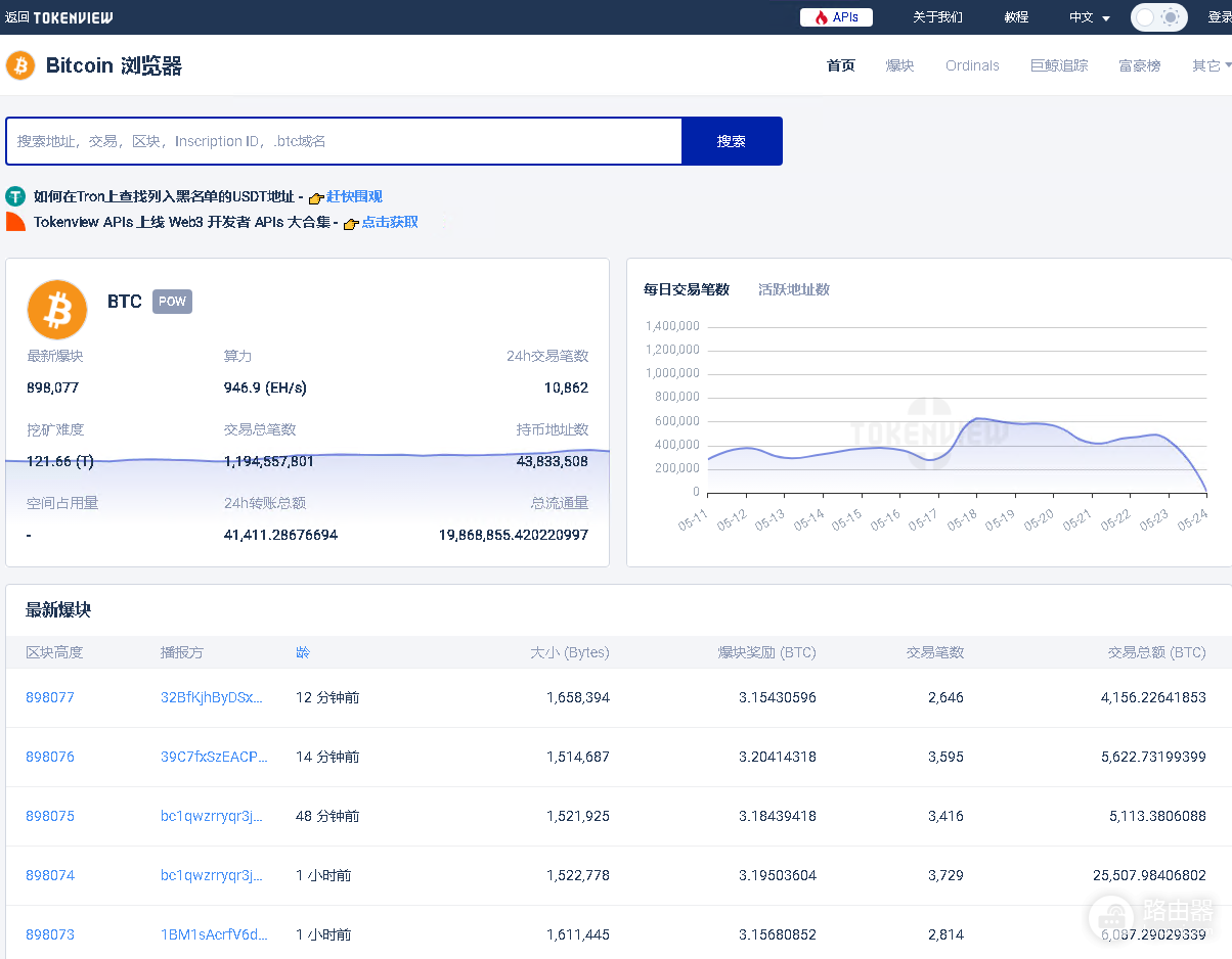 常用的比特币浏览器哪个好？BTC交易记录如何查看？