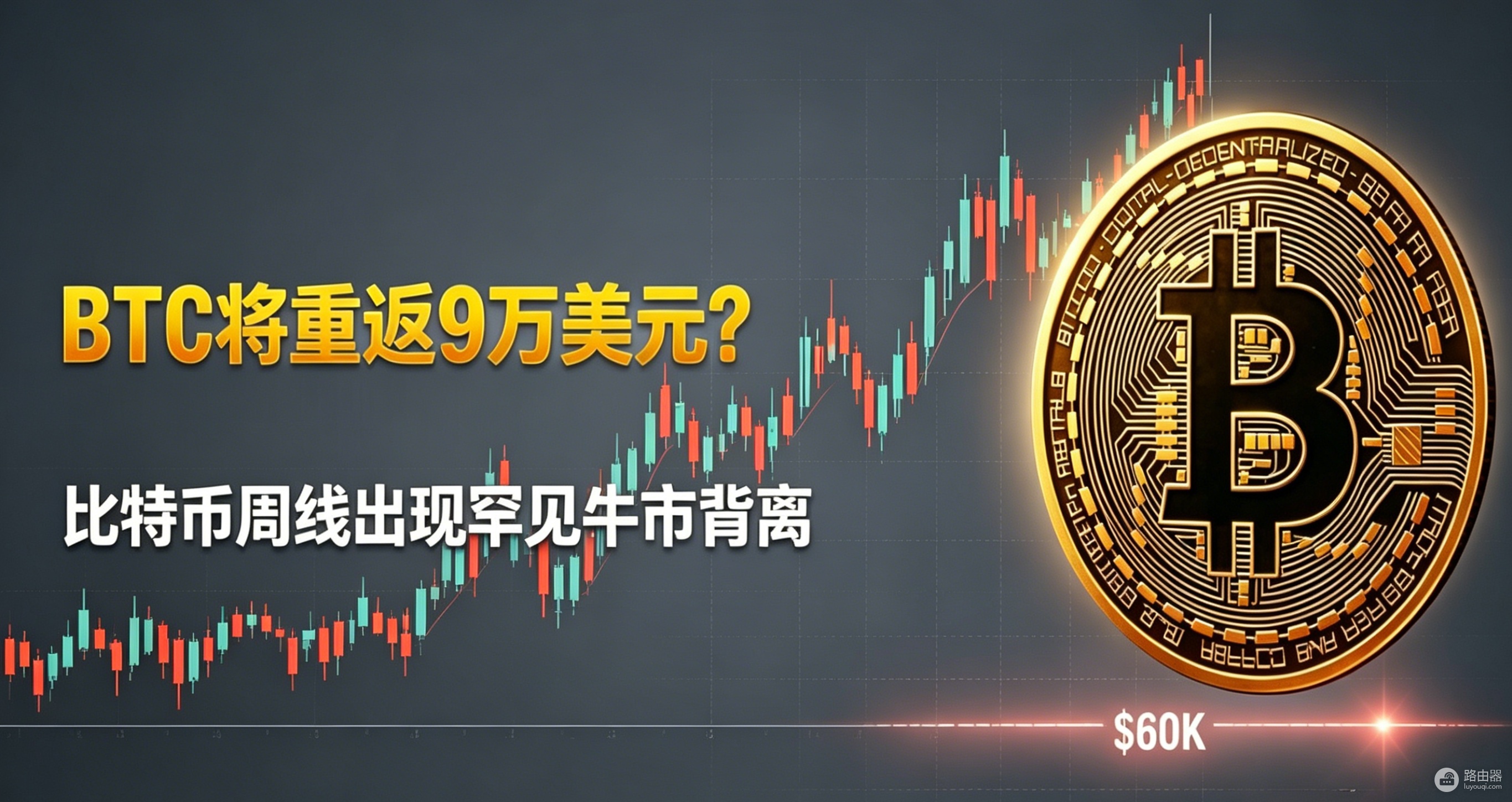 BTC将重返9万美元?比特币周线出现罕见牛市背离