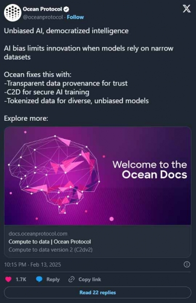 Ocean Protocol （OCEAN）币是什么？数据隐私和AI训练怎么平衡