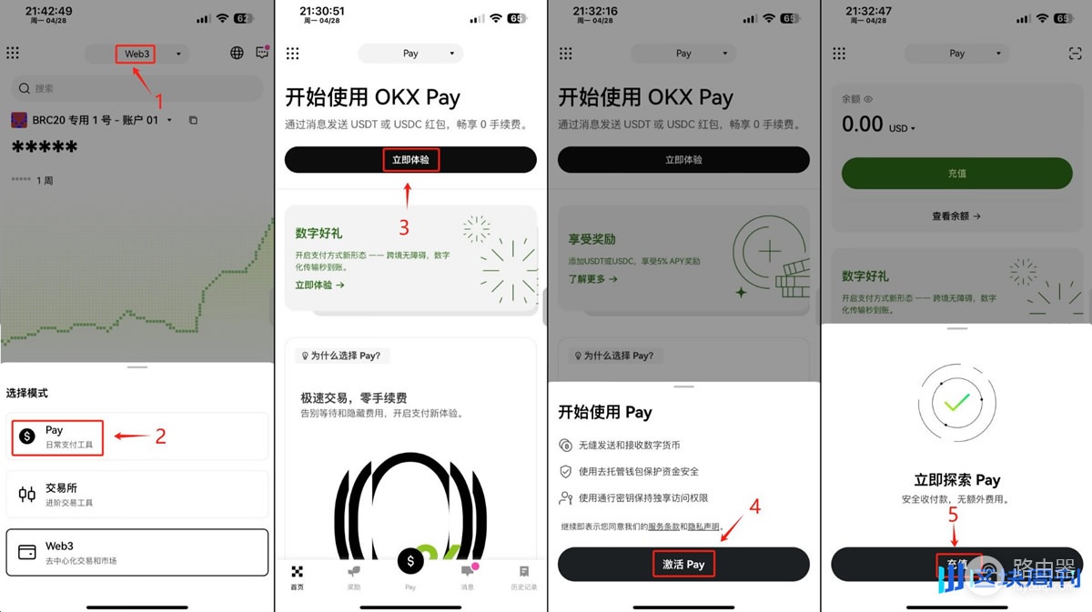 如何使用OKX Pay？激活、充值存款、转账与支付全解析