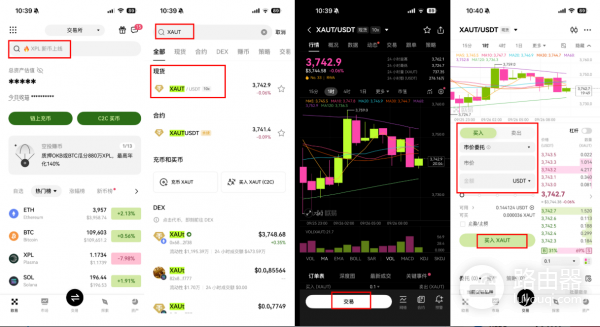 对抗通胀？OKX购买Tether Gold (XAUt)黄金代币