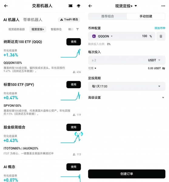 Bitget现货定投功能是什么?美股rToken自动定投的具体玩法
