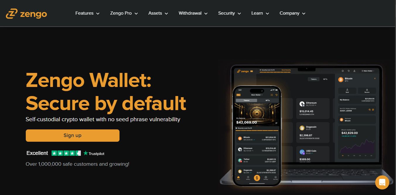 去掉助记词的加密钱包安全吗?Zengo钱包使用流程说明与注册