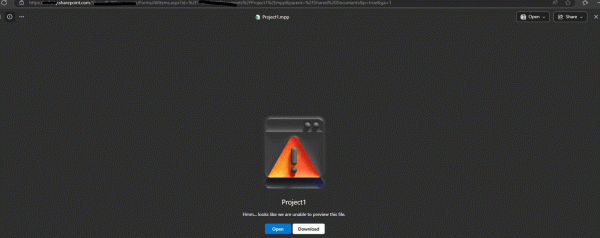 sharepoint分享mpp链接显示空白怎么办？project文件预览限制解决方法