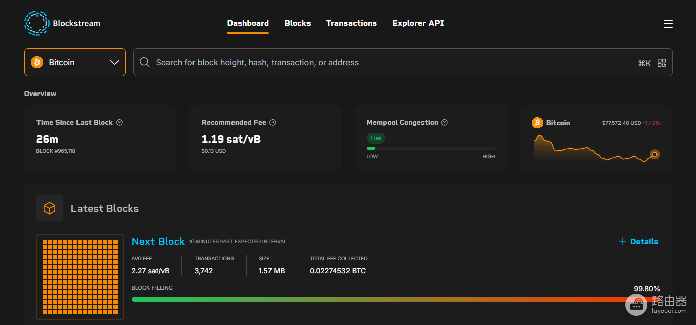 比特币区块浏览器入口 BTC区块浏览器常用网址
