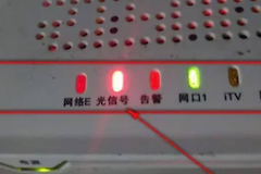 光猫亮红灯是怎么回事？