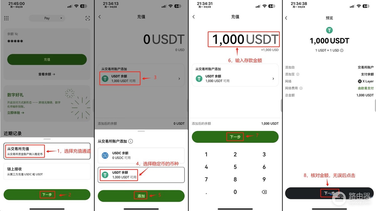 如何使用OKX Pay？激活、充值存款、转账与支付全解析