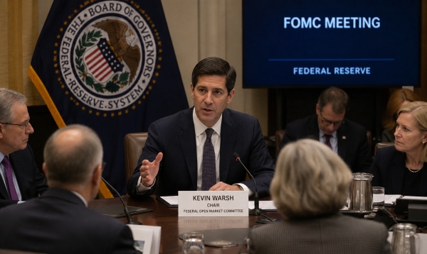 沃什主席首秀FOMC，比特币会下跌吗？