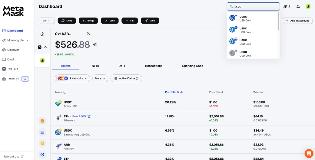 为什么MetaMask看不到USDC?正确添加USDC合约地址详解(2026可用)