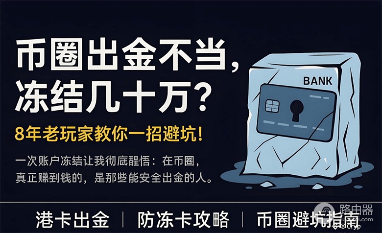 币圈安全出金方法?如何防冻卡?