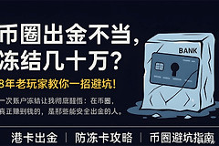 币圈安全出金方法？如何防冻卡？