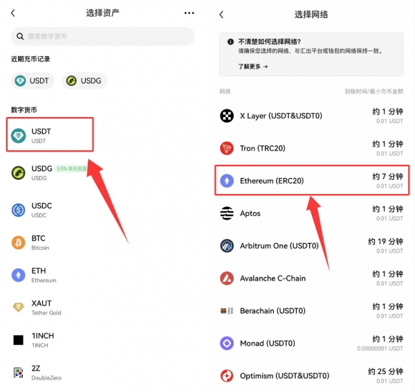 币an提现USDT选哪个网络？TRC20、ERC20、BEP20实用对比指南