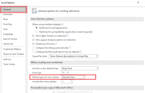 excel新建表格单元格背景变灰色怎么办？默认视图恢复教程