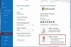 office365不显示insider怎么办？预览体验计划开启方法