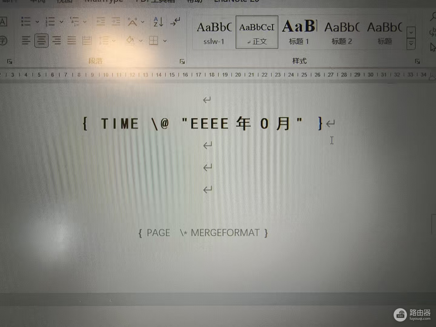 word 2021打开文件大括号内显示乱码怎么办?域代码关闭教程
