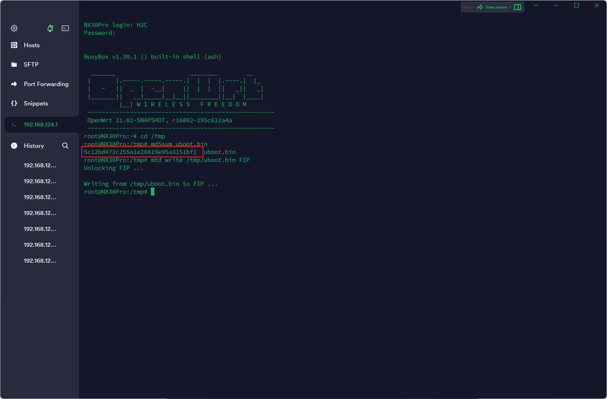 H3C路由器NX30Pro刷OpenWrt系统
