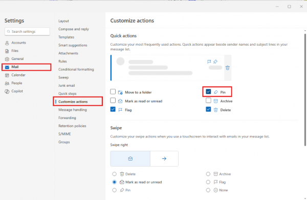 outlook更新后邮件固定功能消失怎么办?置顶功能找回教程