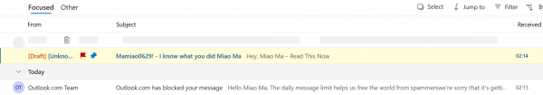 Hotmail收到无发件人垃圾邮件怎么办？自动置顶与Flagged邮件清除教程