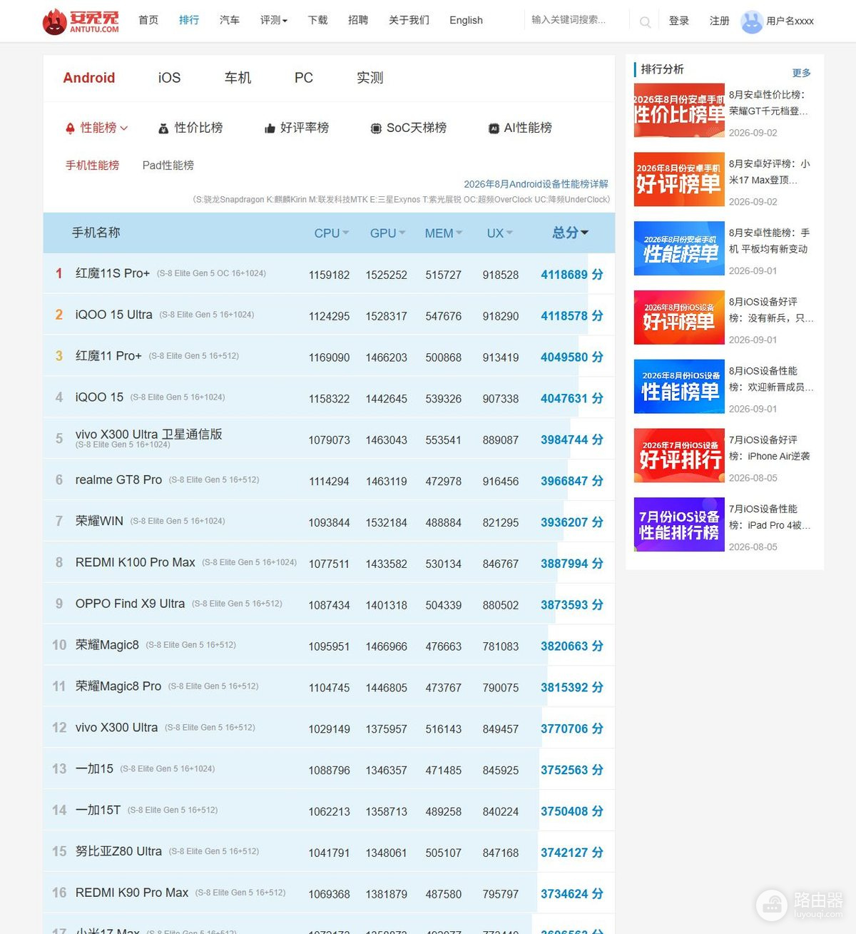 安兔兔评测官网地址 安兔兔跑分网页版入口链接