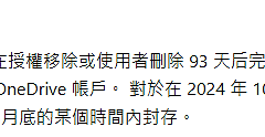 onedrive无许可账户封存机制与计费规则详解