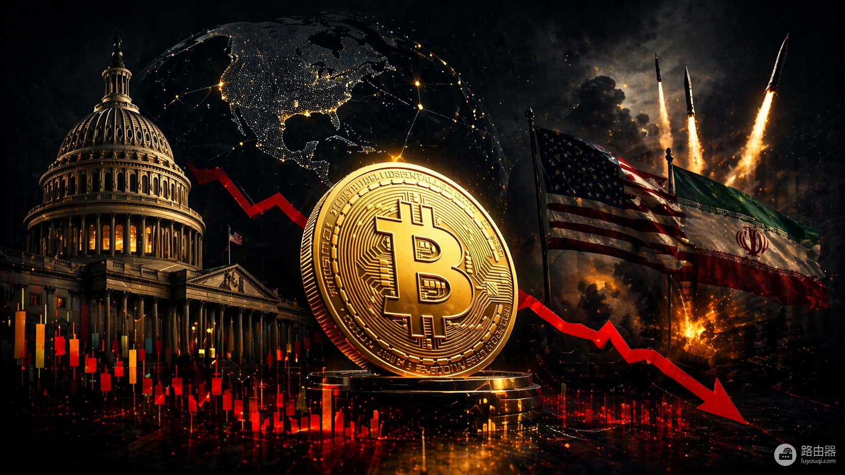 美伊冲突升级2026：比特币为何反复暴跌？地缘政治风险下的价格规律全解析