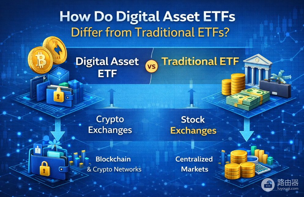 加密货币BTC、ETH的ETF投资和老牌ETF有什么区别？