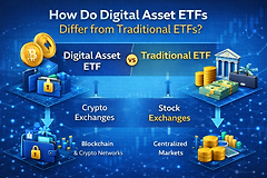 加密货币BTC、ETH的ETF投资和老牌ETF有什么区别？