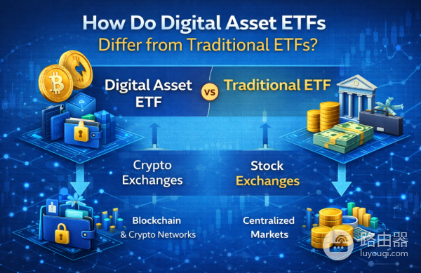 加密货币BTC、ETH的ETF投资和老牌ETF有什么区别？