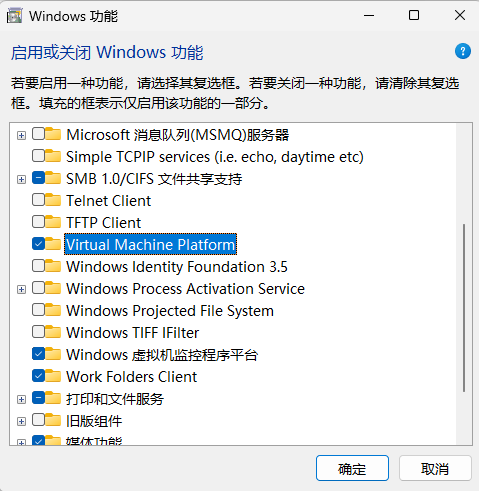 win11开启虚拟机平台报错“无法完成更改 错误代码 0x800F0806”怎么办？windows功能更改失败修复教程
