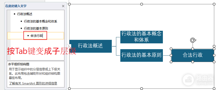 word中如何绘制多分支大括号?smartart快速制作教程