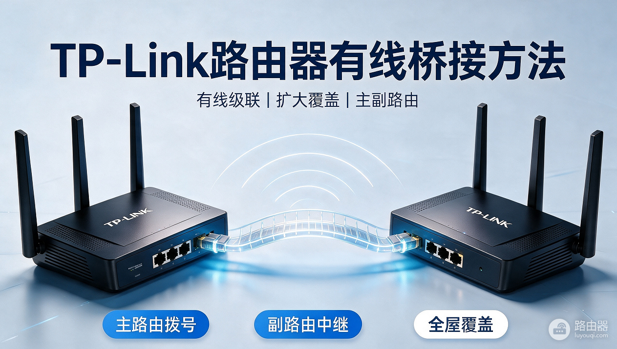 TP-Link路由器有线桥接方法