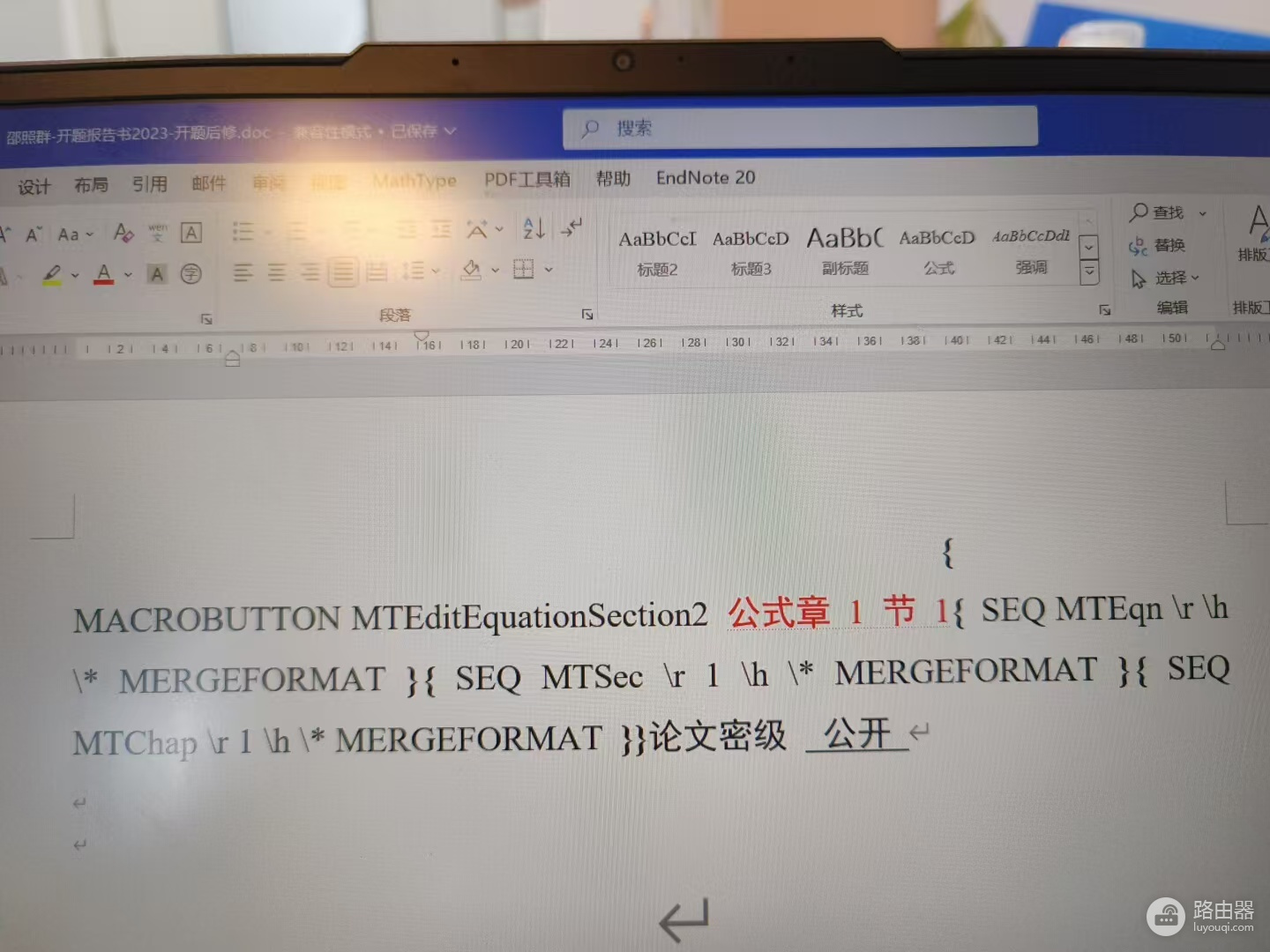 word 2021打开文件大括号内显示乱码怎么办?域代码关闭教程