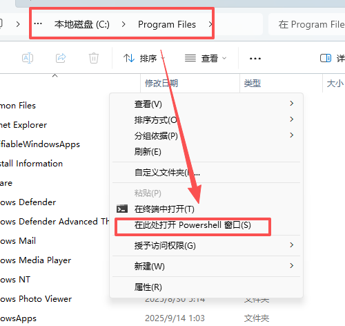 win11右键打开powershell报错Set-Location : 找不到接受实际参数“xxx”的位置形式参数怎么办?