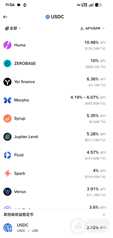 碧安Web3钱包USDC质押PST、jlUSDC、zkUSDC...,高收益但风险大吗?