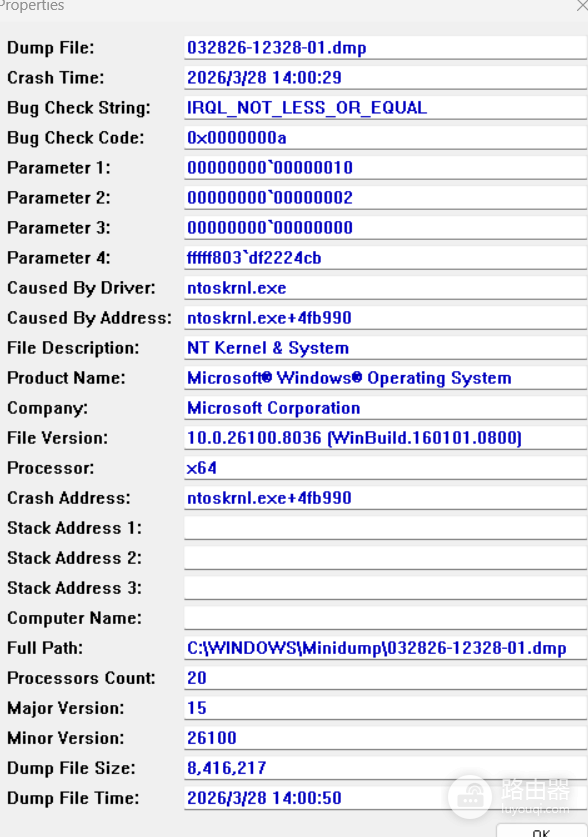 windows频繁蓝屏ntoskrnl.exe报错怎么办?系统内核故障修复方法