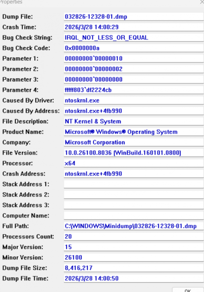windows频繁蓝屏ntoskrnl.exe报错怎么办?系统内核故障修复方法